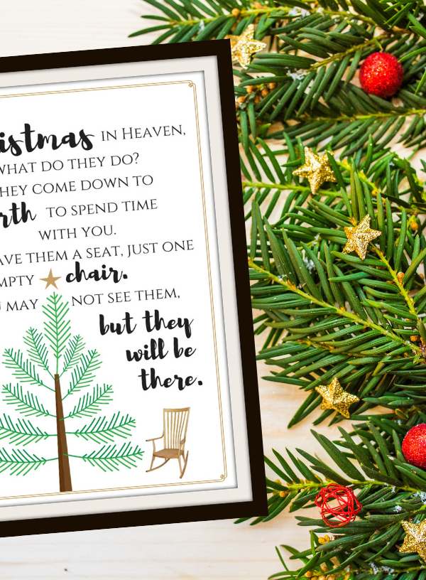 Free Christmas in Heaven Printable You Will Love