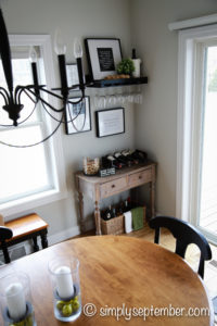 creating a farmhouse inspired wine nook, creating a wine nook, farmhouse inspired, farmhouse decor, wine nook, wine, wine corner, wine bottles, wine glasses, quote decor, sayings decor, DIY art, wine crafts, cork crafts