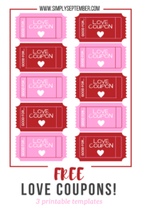 The Perfect Valentine's Day Gift for the Entire Family: Love Coupons, Valentine's Day, love, love coupons, coupons, personalized coupons, kid coupons, significant coupons, Love Coupons