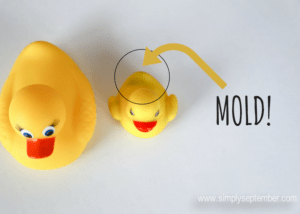 The Scary Truth About Your Childs Bath Toys How To Make Them Safe, bath toys, black mold, mold, moldy bath toys, rubber ducky, making bath toys safe, bath time, bath, toys
