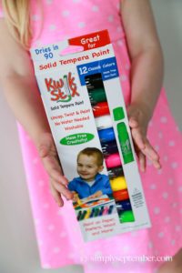 Kwik Stix, mess-free, no mess, no mess painting, painting, kids painting, kids paint projects, kwik stix paints, mess-free painting, mess, painting