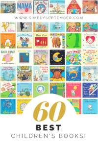 Top 60 Books to Gift a New Baby, New Baby Gifts, Children's Books, Baby Books, moms sharing, mama tested, mama approved, baby shower gift, simply September