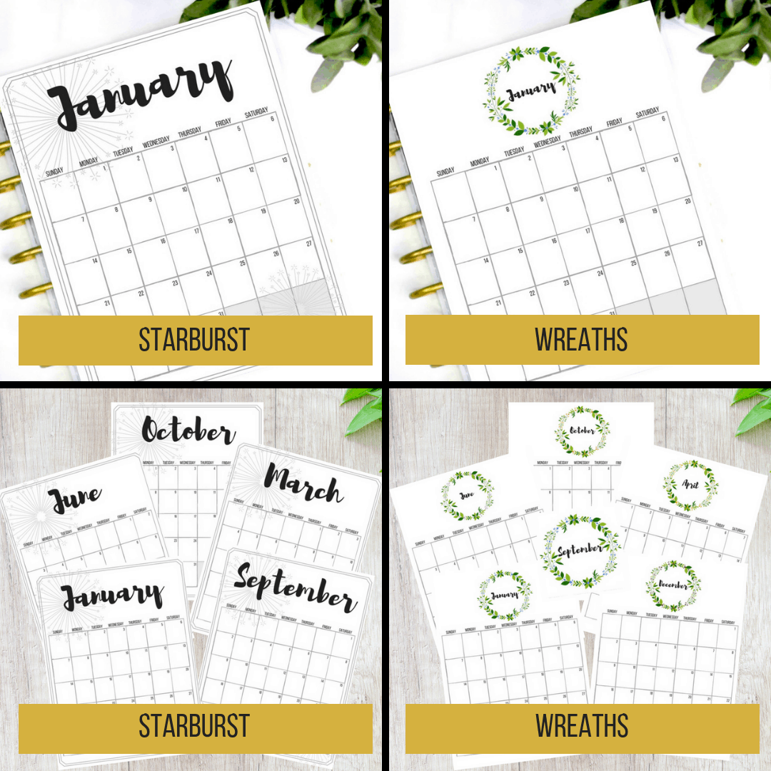 Beautiful and FREE 2019 Calendars: Printables, 2019 calendar, January calendar, February calendar, march calendar, June calendar, April calendar, may calendar, may calendar, June calendar, July calendar, August calendar, September calendar, October calendar, November calendar, December calendar, pretty 2019 calendars, calendar printables, free 2019 calendars, free calendars, free printables