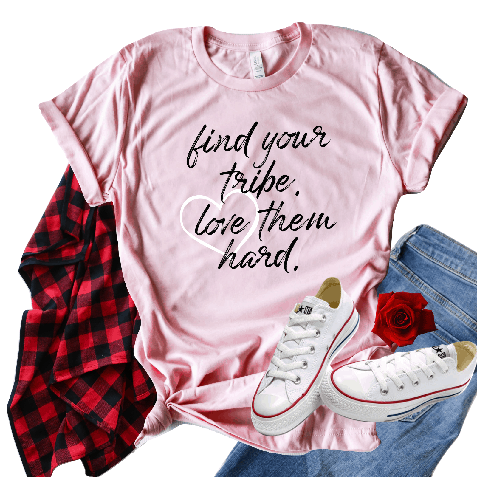 Find your tribe and love them hard Shirt, mom shirt, Valentine's Day Shirt, Etsy seller, Etsy shirt, Valentine's Day Etsy shirt, Valentine's Day gift, love shirt, simply September shop