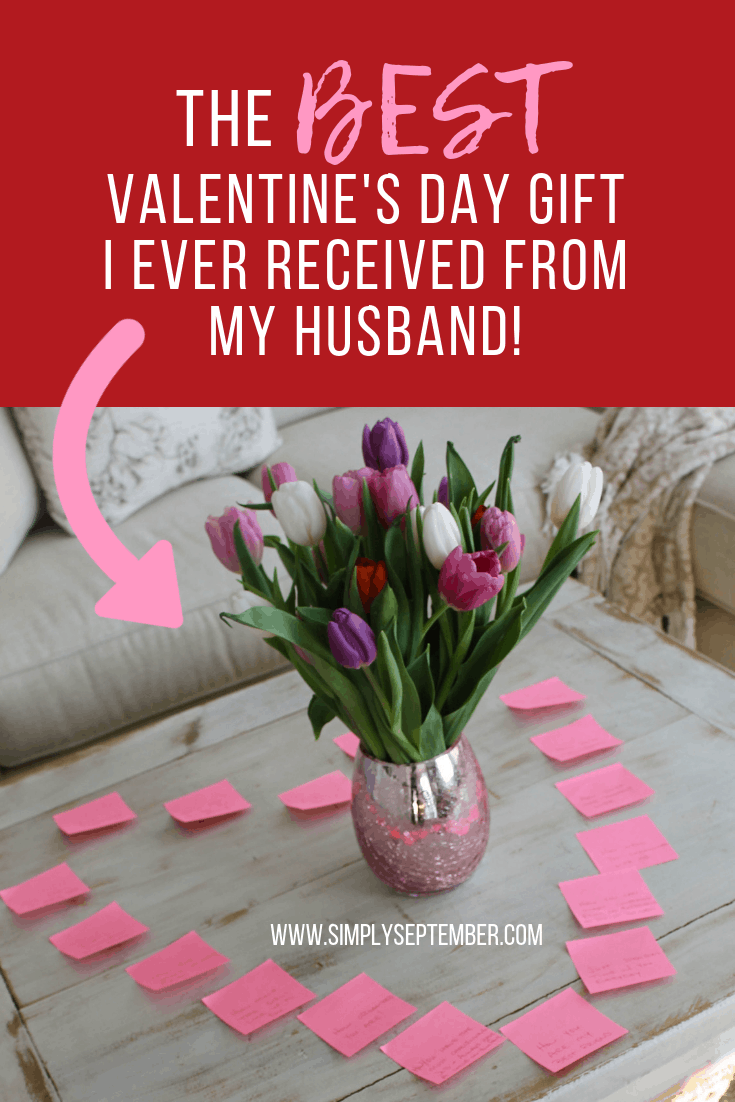 best Valentine's Day gift, The best valentine's day gift I ever received from my husband, the best DIY Valentine's Day gift, gifts for significant other, Valentine's Day gift for husband, post it notes, Valentine's Day love, showing your love to significant other