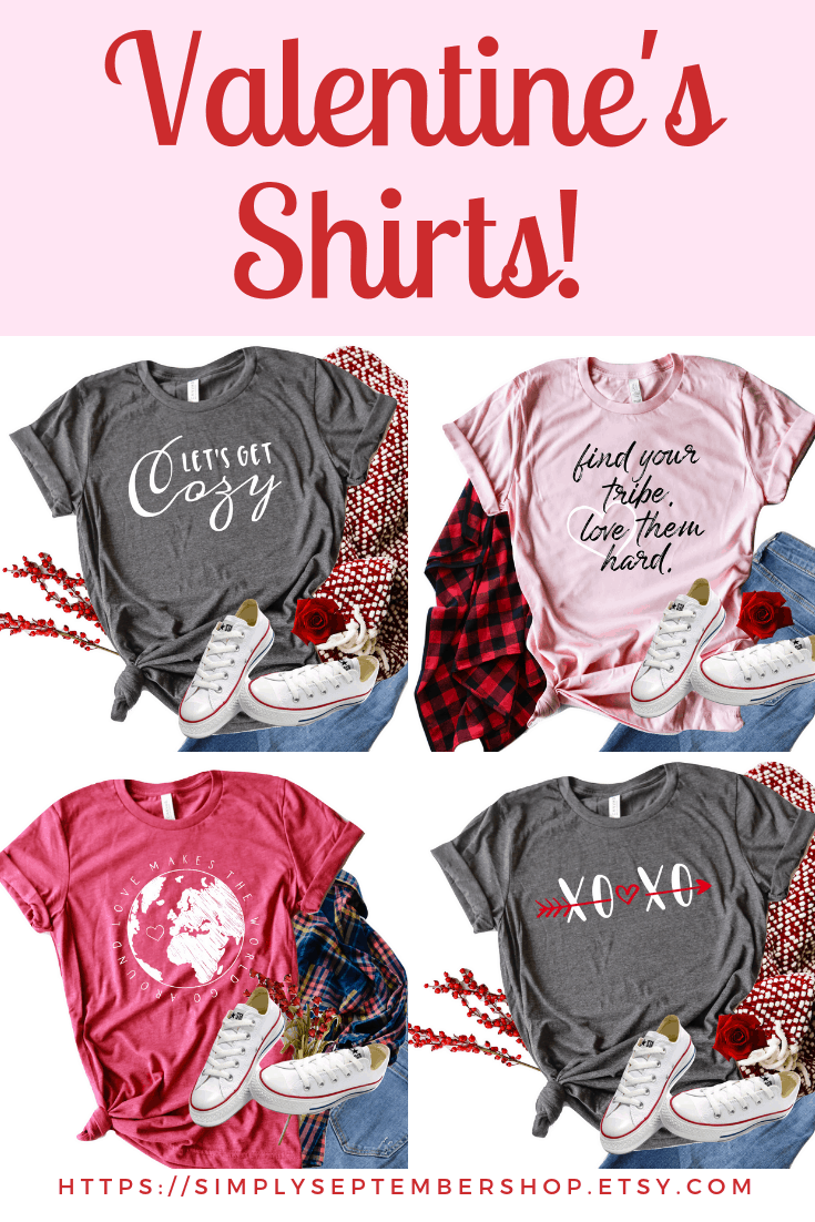 Find your tribe and love them hard Shirt, mom shirt, Valentine's Day Shirt, Etsy seller, Etsy shirt, Valentine's Day Etsy shirt, Valentine's Day gift, love shirt, simply September shop