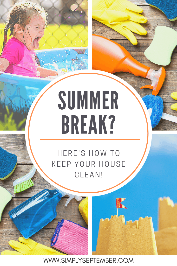 ultimate summer cleaning checklist for families and kids on summer vacation