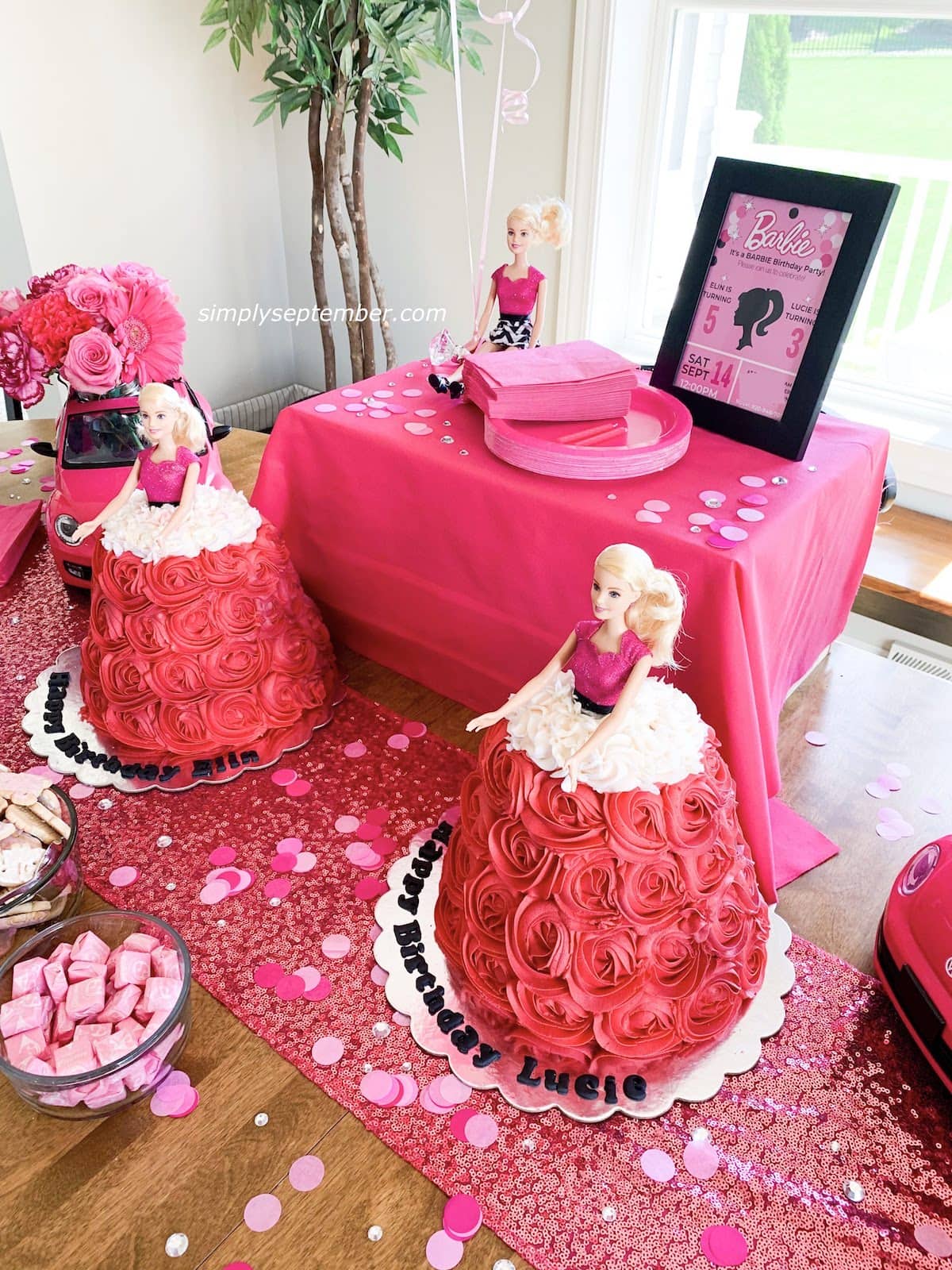 How to Easily Host a Barbie Birthday Party - Simply September