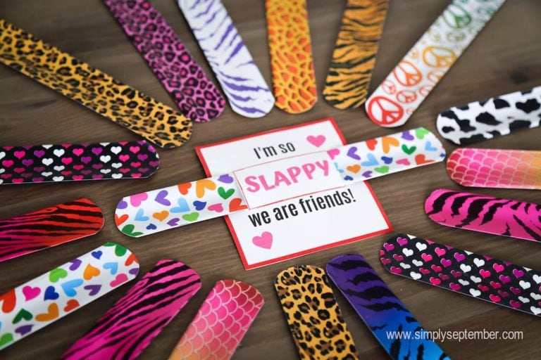 Free Slap Bracelet Valentine Printables You'll Love - Simply September
